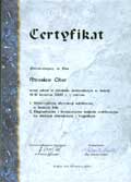 certyfikat - szkolenie doskonalce